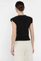 Draped Women's Blouse with Shoulder Pads - 3