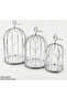 Set of 3 Gold Crystal Stone Decorative Cages with Mirrored Base, Candy Bowl, Turkish Delight Bowl, Treat Container