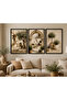 Olive Tree and Mediterranean Themed 3-Piece Decorative Wall Painting Set with Frame - 2