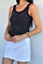Front-Stoned Camisole Blouse - 3
