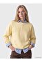 Crew Neck Oversize Women's Thick Sweatshirt (W6) - 2