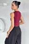 Women's Lycra Blouse with Side Gathered Detail - 4