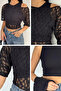 Women's Athlete Combination Lace Blouse - 5