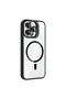 iPhone 14 Pro Max Case with Camera Stand, Magsafe Supported, Transparent Back, Silicone Marçev - 3