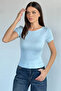 Women's Boat Neck Lycra Blouse