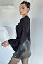 Women's Bat Sleeve Waist Gathered Blouse - 4
