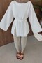 Nara Linen Tunic Ecru - 4