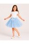 Girl's Lace Tulle Bow Evening Dress Skirt 7/8/9/10 Years Old