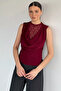 Women's Lace Detailed Degaje Collar Blouse