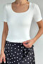 Women's Square Neck Blouse - 3