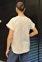 Embroidered Women's Linen Blouse - 3