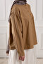 Drawstring Collar Shirt Caramel - 6