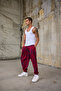 Men's Pleated Elastic Cuffed Patterned Shalwar Trousers - 4