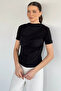 Women's Shoulder and Waist Draped Short Sleeve Blouse