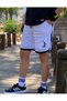 Men's White Shorts with Pockets, Lace-Up, Relaxed Fit, Summer Casual Sports Beach Shorts with Contrast Piping - 4