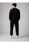 Unisex Peace Printed Oversize Bottom-Top Tracksuit Set - 4