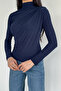 Long Sleeve Blouse with Draped Shoulders and Waist - 2
