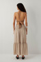 Soleo Asymmetrical Cut Layered Long Skirt Mink - 8
