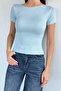 Women's Boat Neck Lycra Blouse - 2