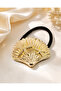 Mussel Figured Gold Color Metal Buckle - 2