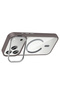 iPhone 17 Pro Max Case with Camera Stand, Magsafe Compatible, Transparent Back, Silicone Cover - 4