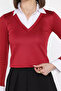 Women's Shirt with Garnish Crop Blouse - 4