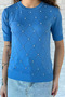 Self-Patterned Stoned Women's Blouse - 3
