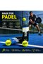 Padel Tour Padel Tennis Balls – Tube of 3 Premium Balls for Training, Practice & Recreational Play – High Visibility Yellow - 3