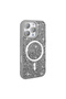 iPhone 16 Pro Max Case with Glitter Diamonds and Magsafe Camera Raised Silicone Frame - 2