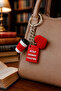 Kitapsever 3-Piece Keychain and Bag Charm – "Reading Books" – Book, Coffee, and Heart Premium Set - 2
