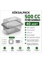 40 Pieces 500 Cc Cheese Leak-Proof Clear Pet Food Container with Lid Deli Takeaway Container
