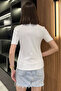 Women's Pearl Button Detailed Lycra Blouse - 4