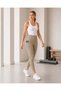 Women's High Waist Gathering Leggings with Side Pockets Sports Leggings Fitness Yoga Casual Stretch Leggings - 6