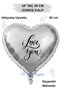 18 Inch 45 cm Foil Balloon |   I Love You Printed |   Valentine's Day Love Balloon Anniversary Marriage Proposal