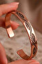 Women's Copper Bracelet Eye Model Handcrafted Adjustable Copper Bracelet - 5