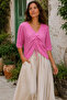 Gülseli Front Gathered Knitwear Blouse - 5