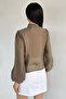 Women's Degaje Collar Brooch Detailed Blouse - 8