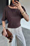 Women's Boat Neck Blouse - 2