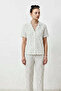 V-Neck Closure Elastic Waist Snow White Pajama Set - 5