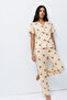 Standard Size Elastic Off-White Pajama Set