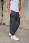 Men's Ribbed Cuff Loose Baggy Trousers
