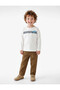 Cotton Long Sleeve Crew Neck Car Printed T-Shirt - 2