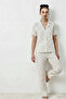 V-Neck Closure Elastic Waist Snow White Pajama Set