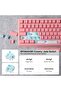 كيبورد ميكانيكي للالعاب G84 80% RGB مع اغطية مفاتيح لامعة من ايبوميكر | 2.4GHz/ Type-C/BT Wireless K - 7
