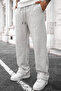 Men's Relaxed Fit Wide Leg Elastic Waist Winter Knitted Sweatpants - 2