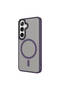 Galaxy S24 Case Magsafe Supported Camera Raised Matte Anti-Fingerprint Silicone Cover - 5