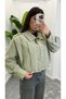 Pleated Short Lined Trench Coat Jacket - 4
