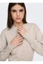Beige Women's Knitwear Cardigan Onlmio Ls O-Neck Button Cardiga Knt - 3