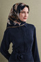 Silk Scarf 2027 Winter - 9620-04 Dark Navy Blue Sura - 2
