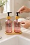 Relly Double Glass Soap Dispenser Set with Bamboo Stand – 2 X 500 ml – Hands & Dishes - 6